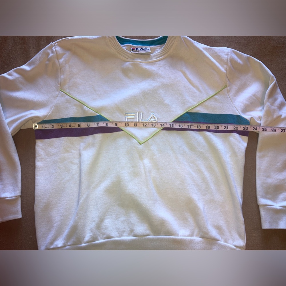 Fila 80s / 90s Retro Crewneck Sweater - Picture 6 of 9